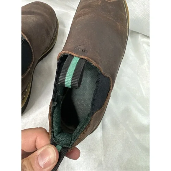 Georgia Giant Romeo Men's Shoes 8.5M Brown Slip-On Oil Resistant GR262 Leather - Picture 8 of 14